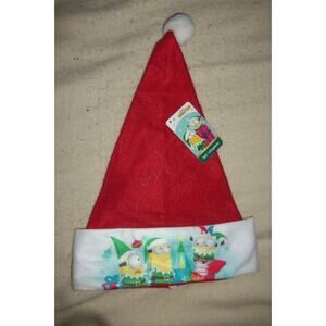 Christmas Santa Hat Despicable Me with 3 Minions 16" Red Felt Embossed by RUZ
